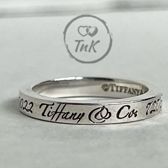 Rare & Retired - Tiffany & Co Notes Fifth Ave Ring - Size 5 - Picture 6 of 16